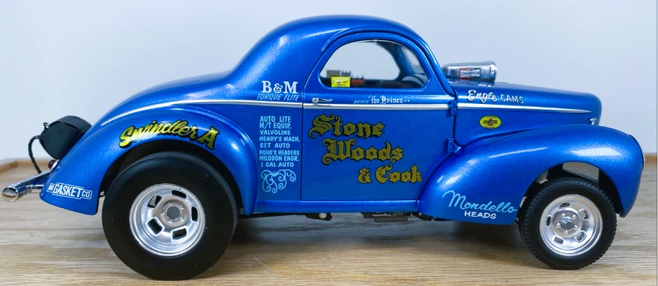 NHRA 1Hot Rod Race Car Dragster18Classic24Custom12Concept1930GT1940Carousel BLUE - Image 4 of 4