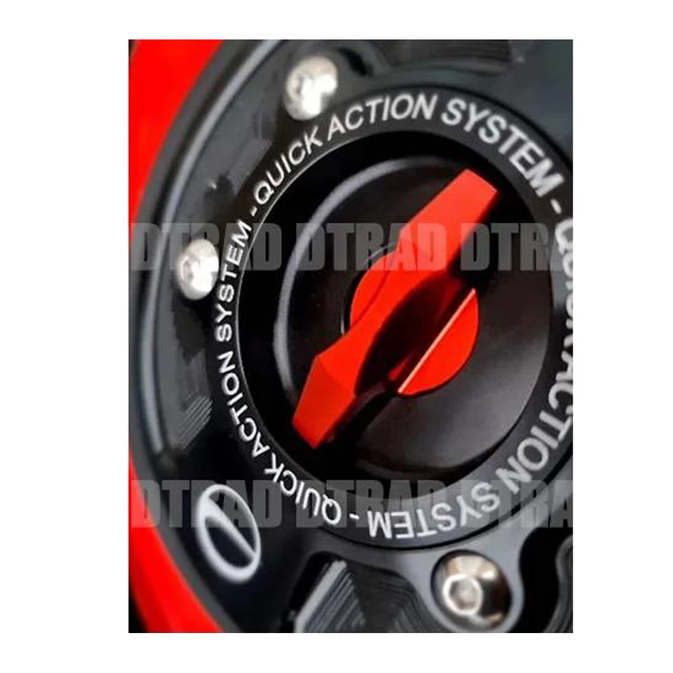 Tampa sem chave para tanque de combustível gasolina para DUCATI 1098 2007-2008 vermelha 848 EVO - Imagem 2 de 4