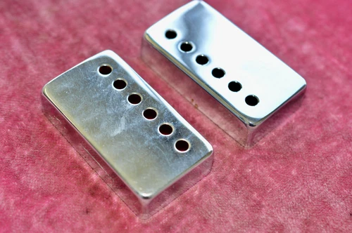 Vintage Gibson 1960's Chrome Patent Sticker PAF pickup cover set ES-335 SG 1965