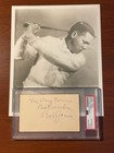 ROBERT T. BOBBY JONES SIGNED CARD, GOLF, MUSIC, PSA/DNA, THE SIMPSONS, SPORTS