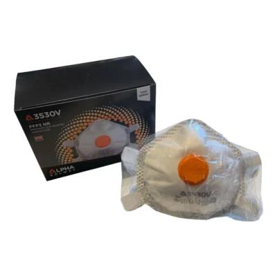 ALPHA SOLWAY FFP3 NR Dust Mask Protective Respirator Face Protection Builders 1-100Made In Uk
