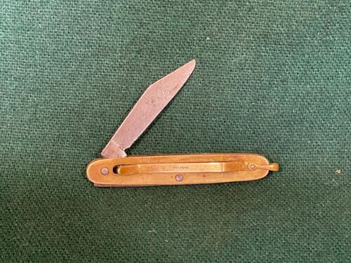 Colonial Gentleman's Folding Money Clip Knife, Engraved Handle - Picture 2 of 12