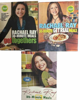 30 Minute Meals Cookbook Lot Of 3 Rachel Ray Get Togethers Get Real Meals