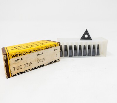 WENDT-SONIS UNIMET 10-Pack TNMZ 33IE Grade CQ23 Turning Carbide Inserts