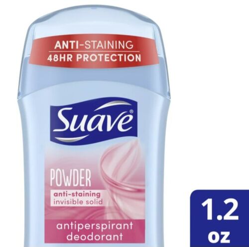 NEW! SUAVE (2-PACK) 1.2 Oz. Sticks 💕 ●POWDER● 48~Hour Antiperspirant Deodorant. - Picture 5 of 14