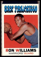 1971-72 Topps Basketball Ron Williams San Francisco Warriors #38 