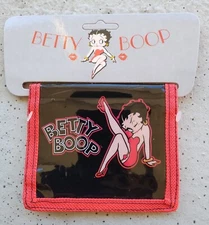 BETTY BOOP BIFOLD WALLET GIRLS, KIDS, ADULTS, VINTAGE NEW OLD-STOCK, VINYL/NYLON