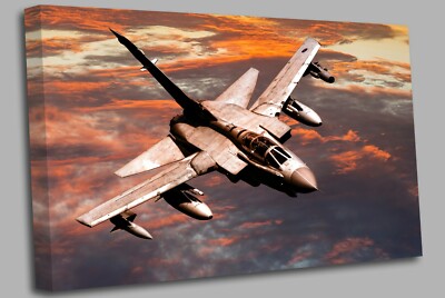 Royal Air Force Tornado GR4 Fighter Bomber Canvas Wall Art Picture Print