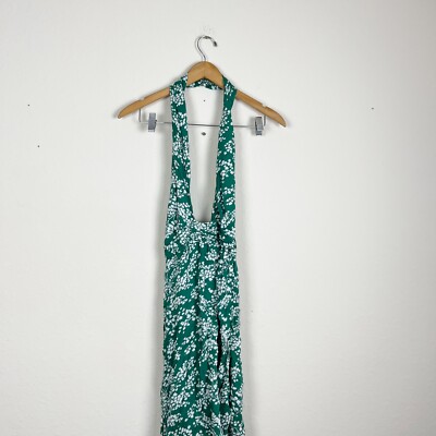 Anthropologie Green Printed Halter Dress Size Small | eBay Anthropologie Green Printed Halter Dress Size Small | eBay