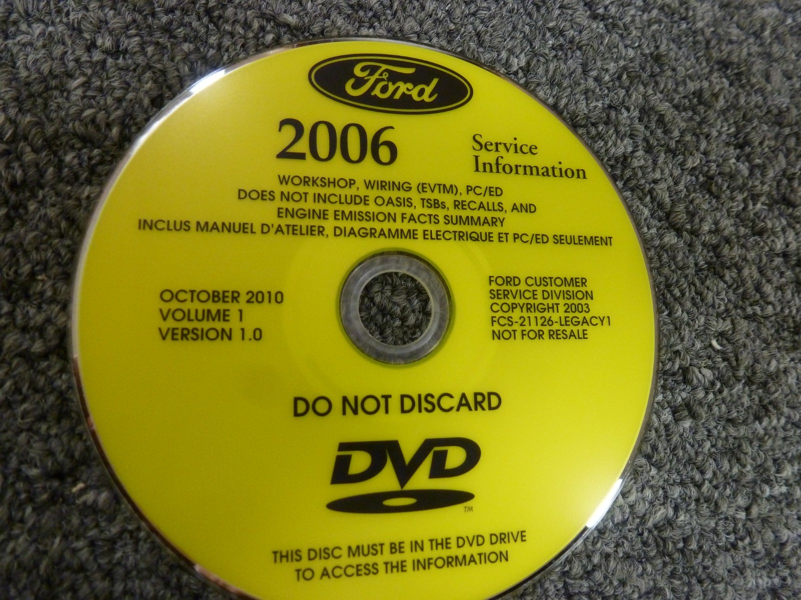 2006 Ford Freestyle SUV Shop Service Repair Manual DVD SE SEL Limited