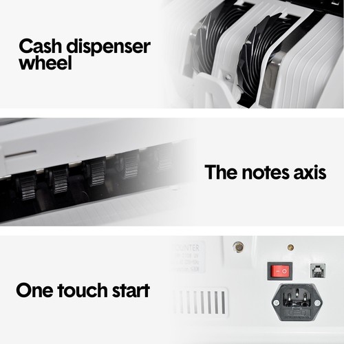 Automatic Money Counter Machine Bill Banknote Counting Digital Display AU - Picture 2 of 10