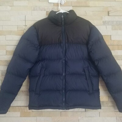 North Face Mens Blue Puffer Vintage Retro 96 Nuptse Medium Jacket