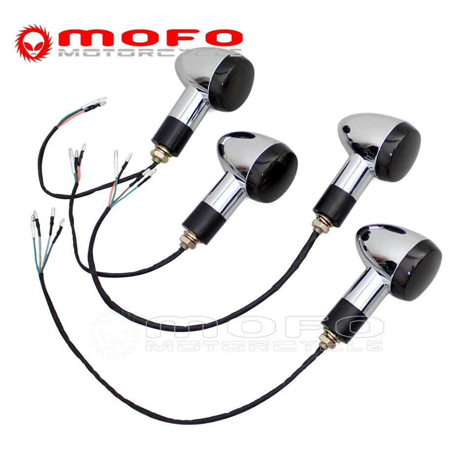 Motorcycle LED Turn Signal Light Tail Lamp For 10mm Honda Yamaha Suzuki Kawasaki - Image 3 of 4