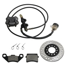 Rear Hydraulic Brake Caliper Assembly Disc Rotor Set for Dirt Bike Go Kart