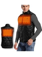 Men's Lightweight Heated Vest USB Electric Heating Vest for Hunting/Hiking L