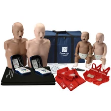 TAKE2 CPR Training Kit w/ 2 Adult, 2 Infant, 2 AED Trainers, & Accessories