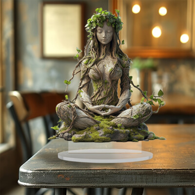 2D Flat Acrylic Goddess Statue Acrylic Flat Desktop Decoration