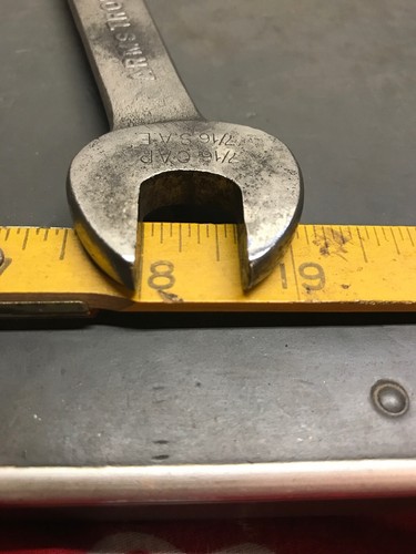 De colección Armstrong Vanadium 1729 1/2” X 7/16” ¡Llave Doble OpenEnd! TAPA SAE Talla - Imagen 10 de 10