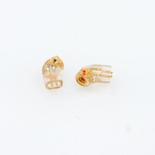 pair Gold Plated Headphone Plug for QDC Male to MMCX 0.78mm Female Converter
