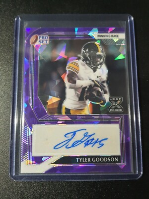 Tyler Goodson - Leaf Pro Set 2022 - Colts - Crystal Purple - Auto - RC - /20
