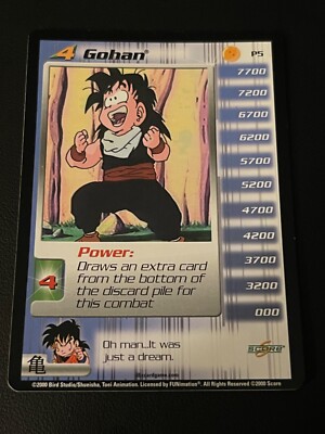 DRAGON BALL Z CCG GOHAN LVL 4 P5 NON FOIL SAIYAN SAGA PROMO!! | eBay