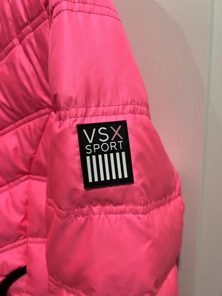CHAQUETA ACOLCHADA VICTORIA'S SECRET ROSA PANTERA TALLA M USADA Rara Nunca Usada COMO NUEVA Foto 3 de 4