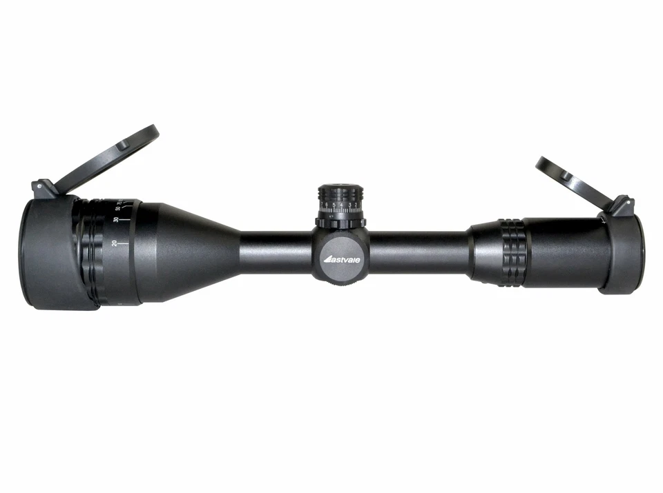 Mira para rifle 3-9X50 con anillos, punto mil, AO frontal, parasol, garantía de EE. UU. + vendedor de EE. UU. Foto 4 de 4