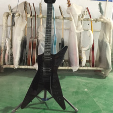 Custom Dime Electric Guitar Black H-H Pickup V Tremolo Bridge Black Hardware