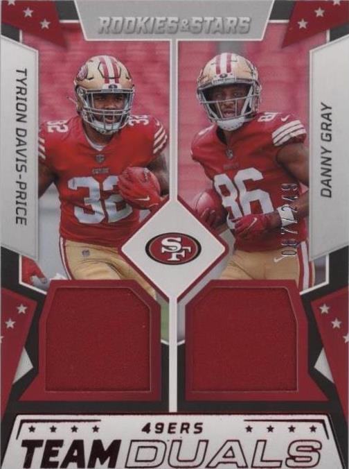 2022 Panini Rookies & Stars Danny Gray Tyrion Davis-Price #TD-SF - 1 of 2