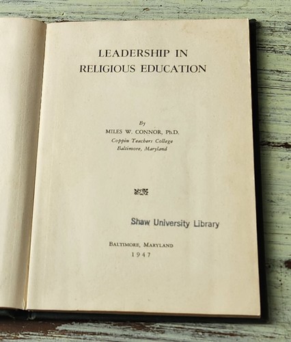 Leadership in Religious Education by Miles W. Connor (1947) Hardcover - Picture 2 of 3