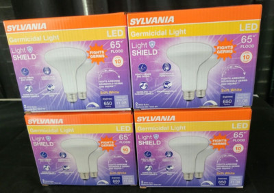 SYLVANIA LightSHIELD Germicidal LED Light Bulb 9W=65W Dimmable 2 Pack (4 Pack)
