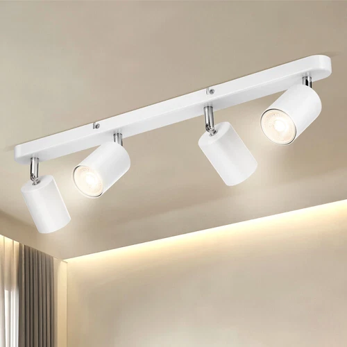 3/4 Way Ceiling Spot Light Fitting LED GU10 Adjustable Kitchen Spotlight Lamp UK - Picture 5 of 17