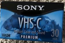 Sony VHS-C Tape 30 Minute Brand New Sealed