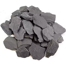 Natural Gray Slate Rocks PH Neutral Stone Perfect Rocks for Aquariums, Landscapi