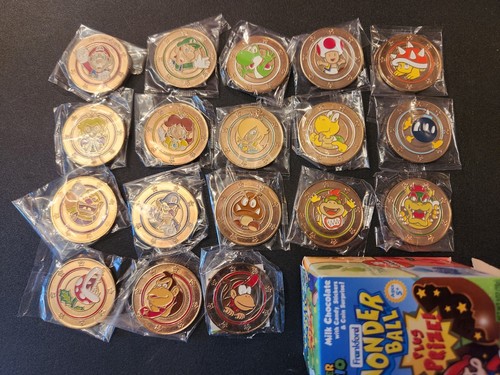 Wonder Ball, Nintendo, Super Mario 18 Coin Komplett Sealed Set