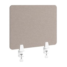 Bush Business Furniture 22W Desktop Privacy Screen in Warm Beige, Desk Mounte...