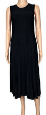Edited by Remi Bader Womens X-Large Dress Black Knee Knit Pleated Sleeveless New