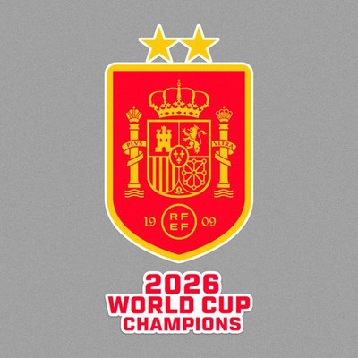 Spain National Team Soccer World Cup 2026 Champions - Premium Sticker