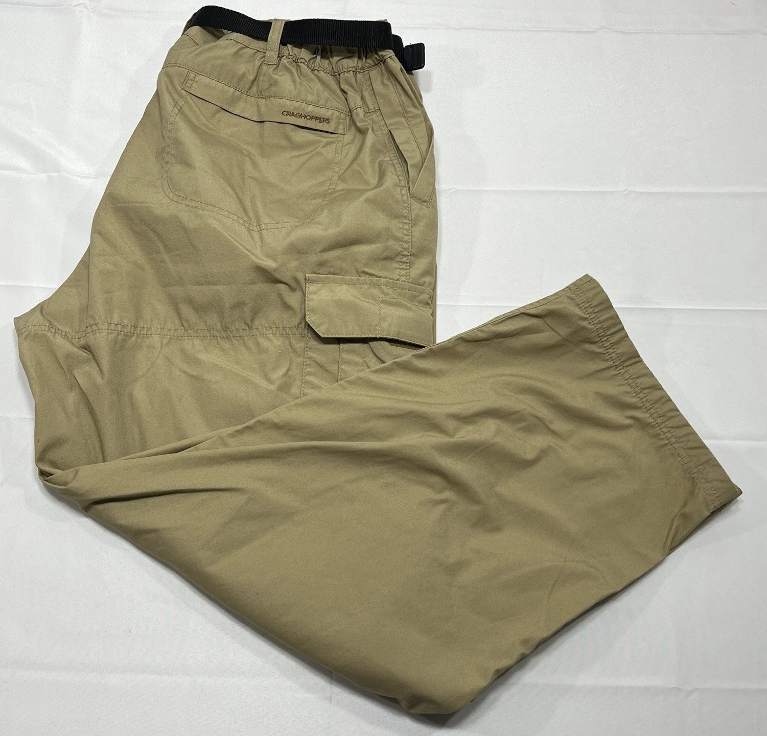 Craghoppers Pants Mens 40” EU56 S Beige Cargo Lightweight Outdoors 27.5” Inseam