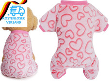 Hundebody Für Winter, Plüsch Hundepyjama, Wintermantel Hund, Herz Schlafanzug Hu