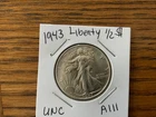 1943 Walking Liberty Half Dollar high grade UNC details A111