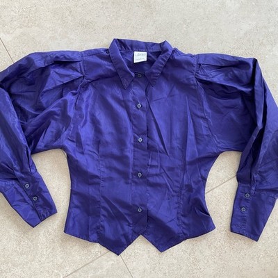 Bluse Uitello Gr.36 Lila Glanz, elegant und tailliert