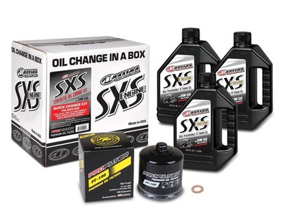 Maxima 90-189013-TXP Polaris RZR Turbo Quick Oil Change Kit Full Synthetic 5W-50