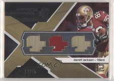 2008 SPx Winning Materials Single Jersey Team Logos 12/25 Darrell Jackson b6s