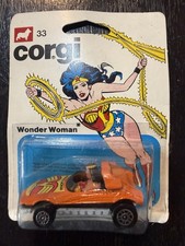 VINTAGE CORGI JUNIORS JR ORANGE WONDER WOMAN DC COMICS DIECAST 1:64 - 1979 Rare