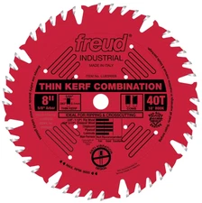 8" x 40T Freud Industrial Thin Kerf Combination Blade (LU83R008)