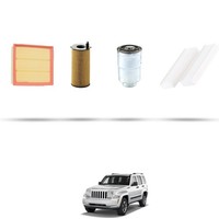 Hoffcar Wartungsset - 4 Filter FüR Jeep Cherokee Iii (Kk) 2.8 Crd 130KW Ab 20