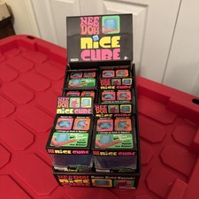 Nee Doh Nice Cube New in Box Blue, Pink, Purple 12 Count with Display Box