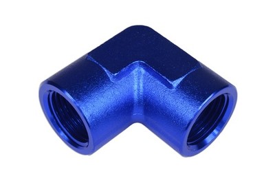 Fitting Adapter Verbinder Anschluss 90' 1/8''NPT Blau