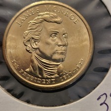 2008 D James Monroe Presidential Dollar FREE SHIP NICE!!! my#C164
